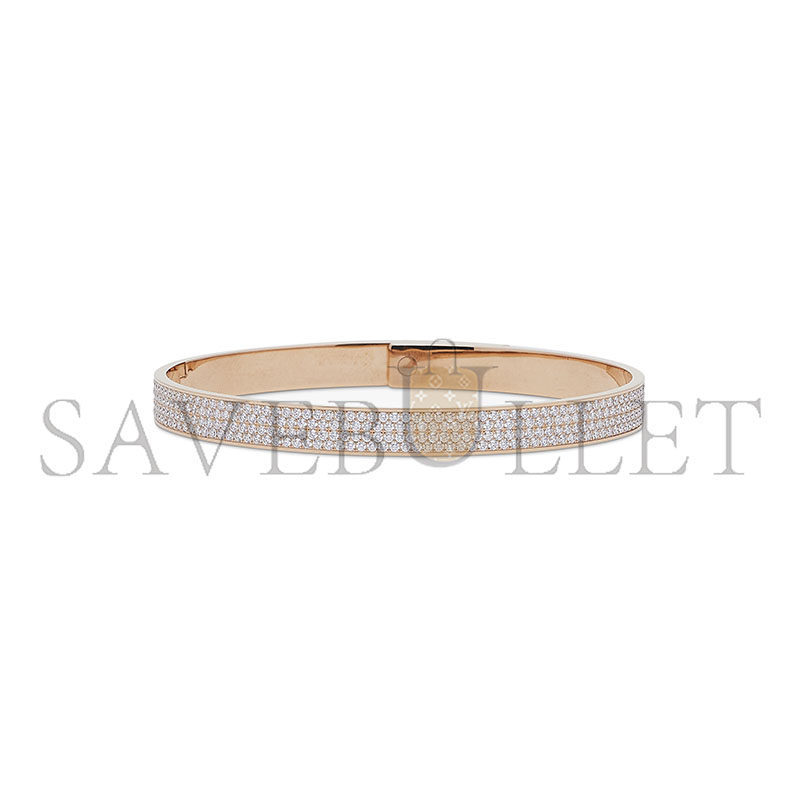h**mes 18k rose gold and Di*m*nd kelly bracelet
